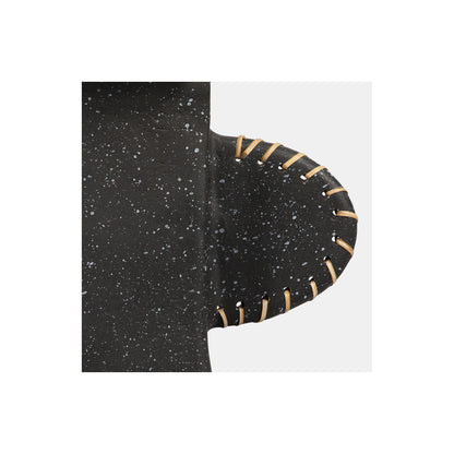 ECOMIX, 19"H ABSTRACT VASE, BLACK