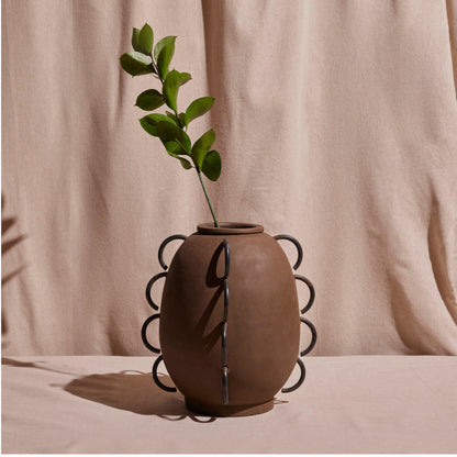 Elliot Terracota Vessel by Diego Olivero Studio