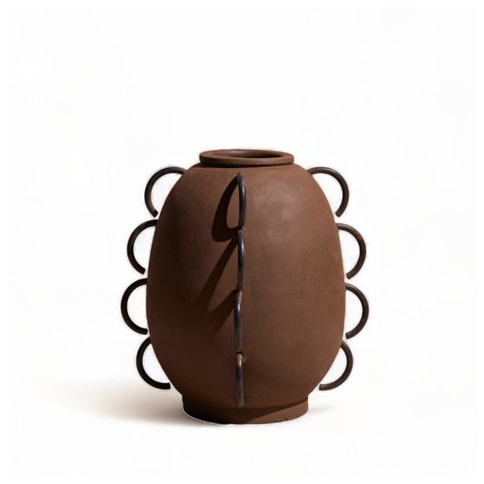 Elliot Terracota Vessel by Diego Olivero Studio
