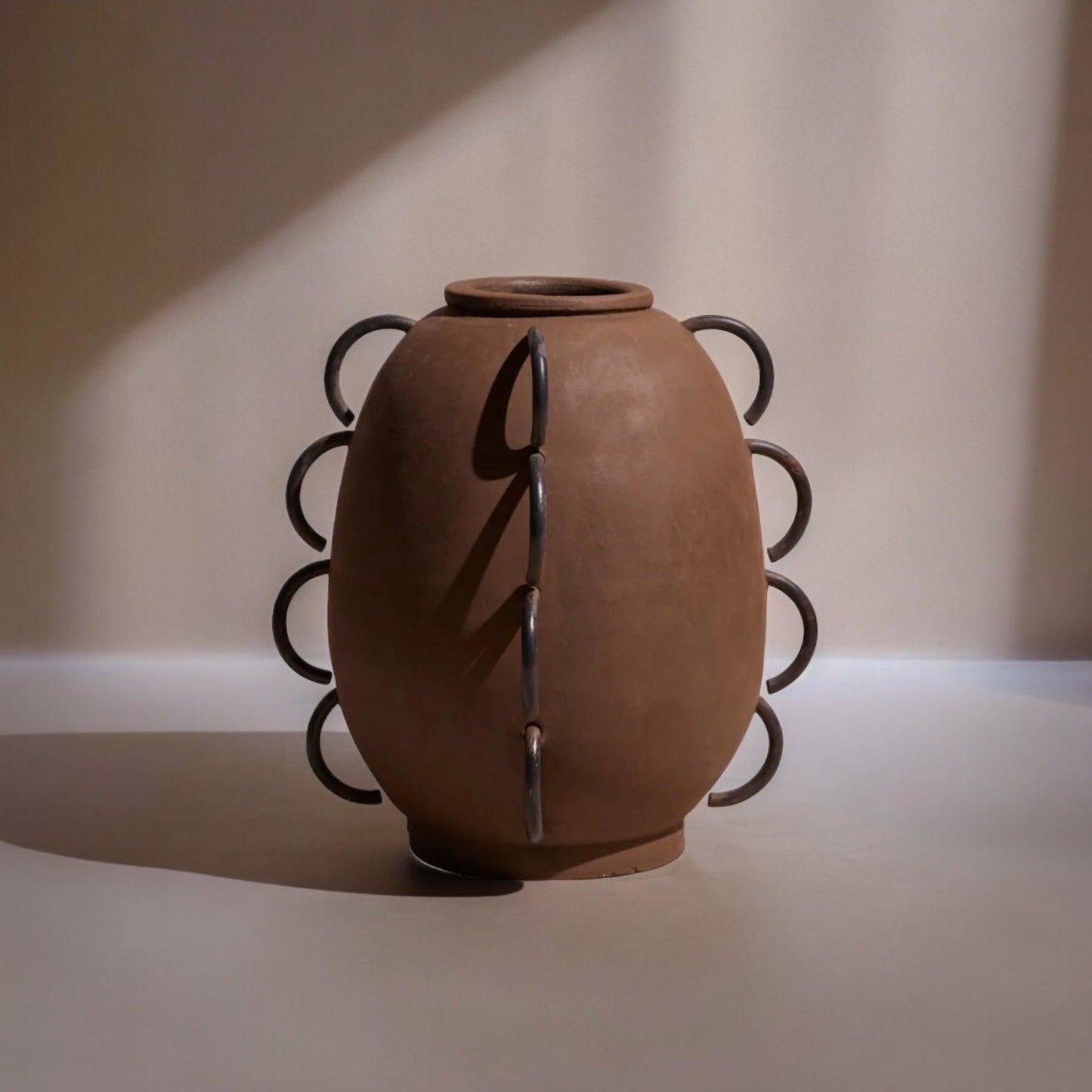 Elliot Terracota Vessel by Diego Olivero Studio