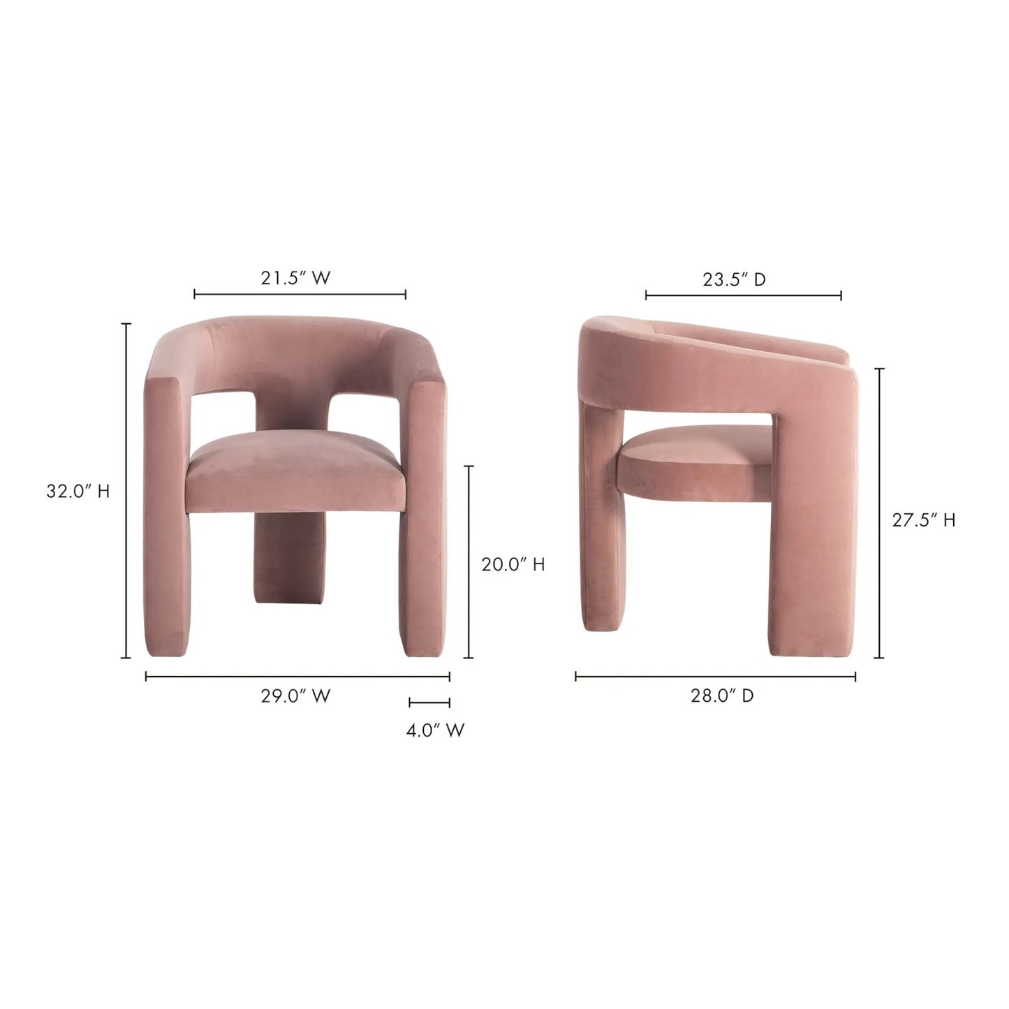 ELO CHAIR ROSA CLAY