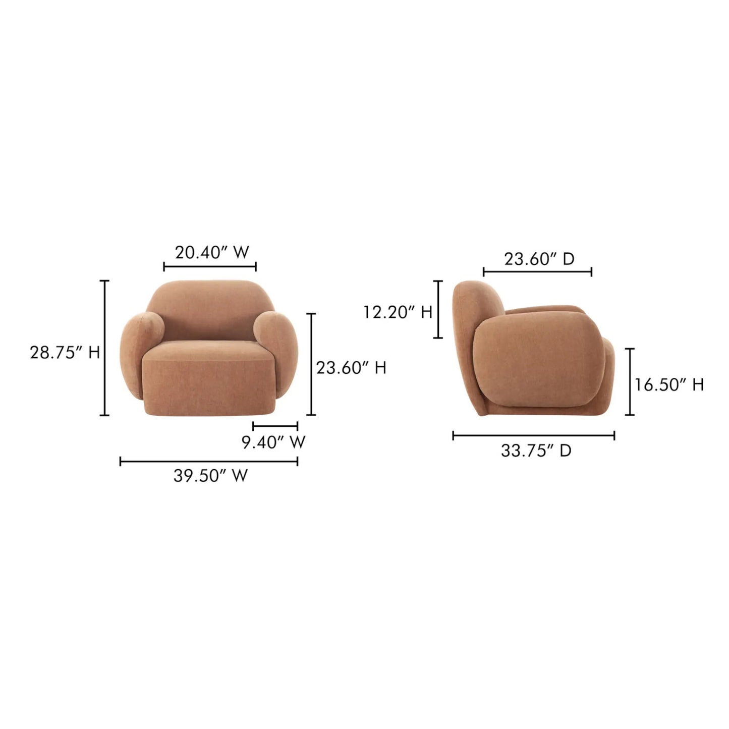 HAZEL LOUNGE CHAIR COPPER