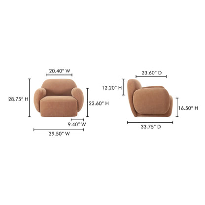 HAZEL LOUNGE CHAIR COPPER