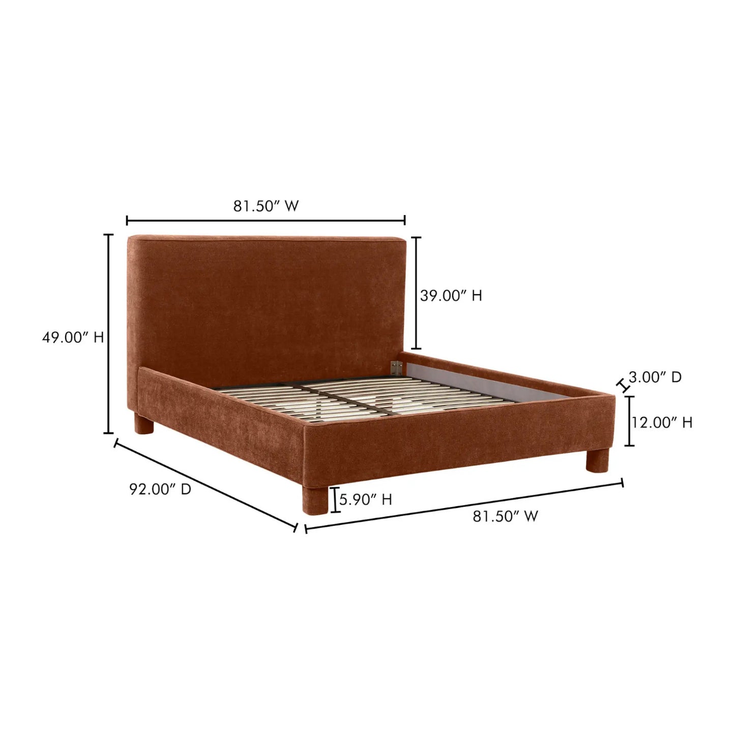 ICHIGO KING BED DEEP ORANGE