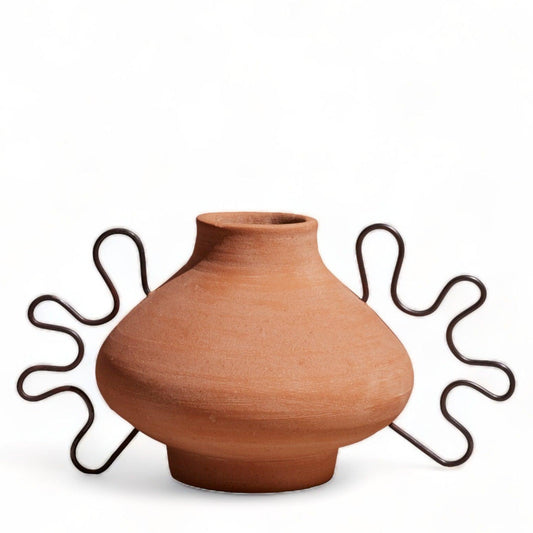 Ines Terracota Vessel by Diego Olivero Studio