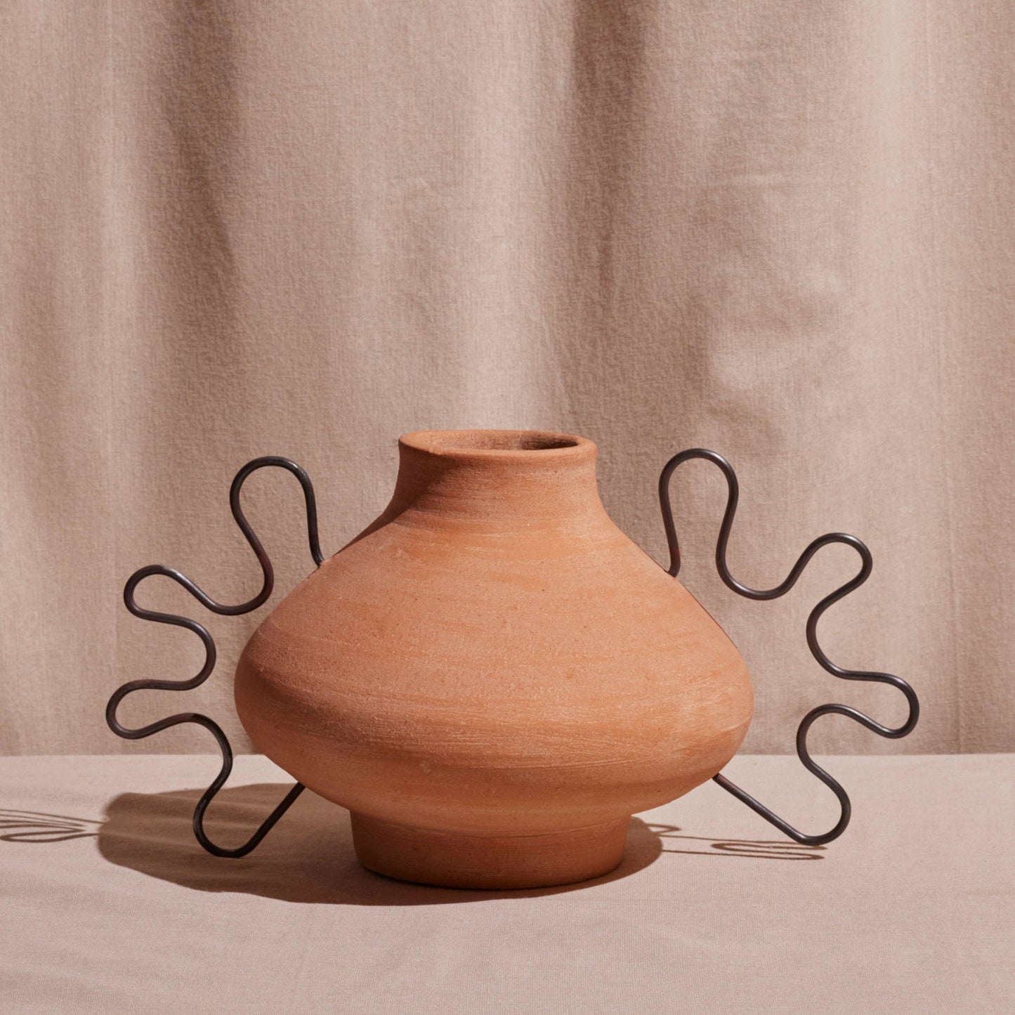 Ines Terracota Vessel by Diego Olivero Studio