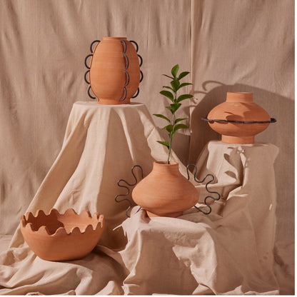 Ines Terracota Vessel by Diego Olivero Studio