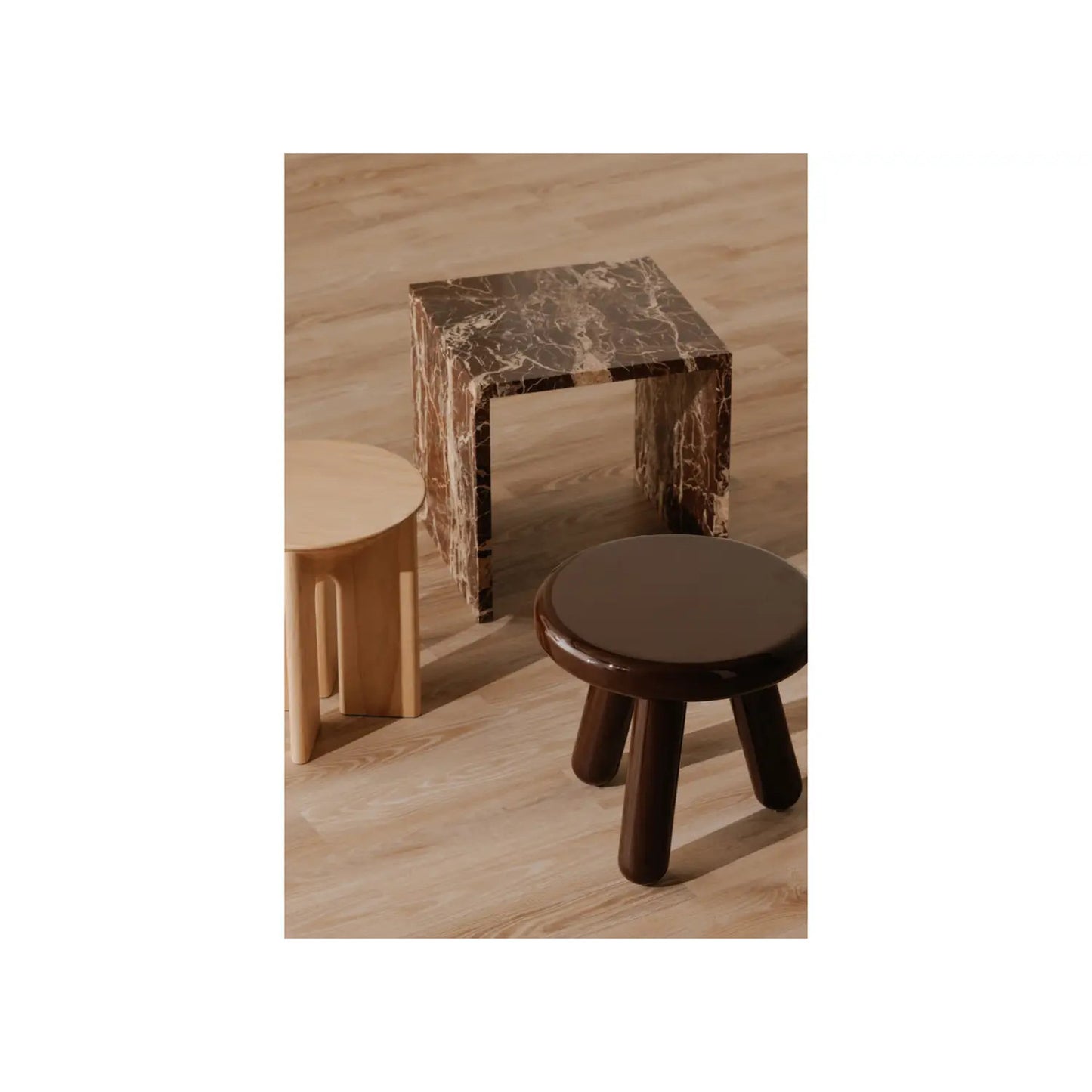 JOY ACCENT TABLE DEEP RED LACQUER