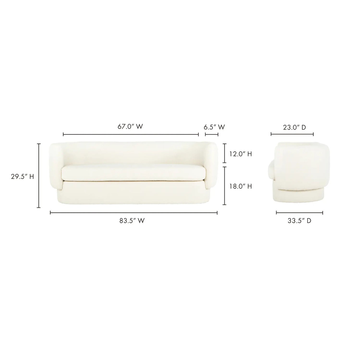 KOBA SOFA MAYA WHITE