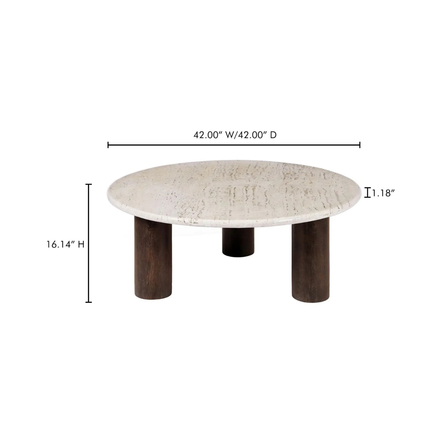 LANDON COFFEE TABLE BEIGE TRAVERTINE