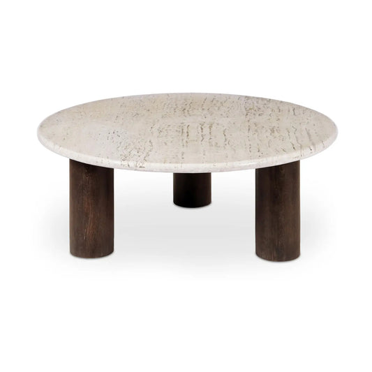 LANDON COFFEE TABLE BEIGE TRAVERTINE