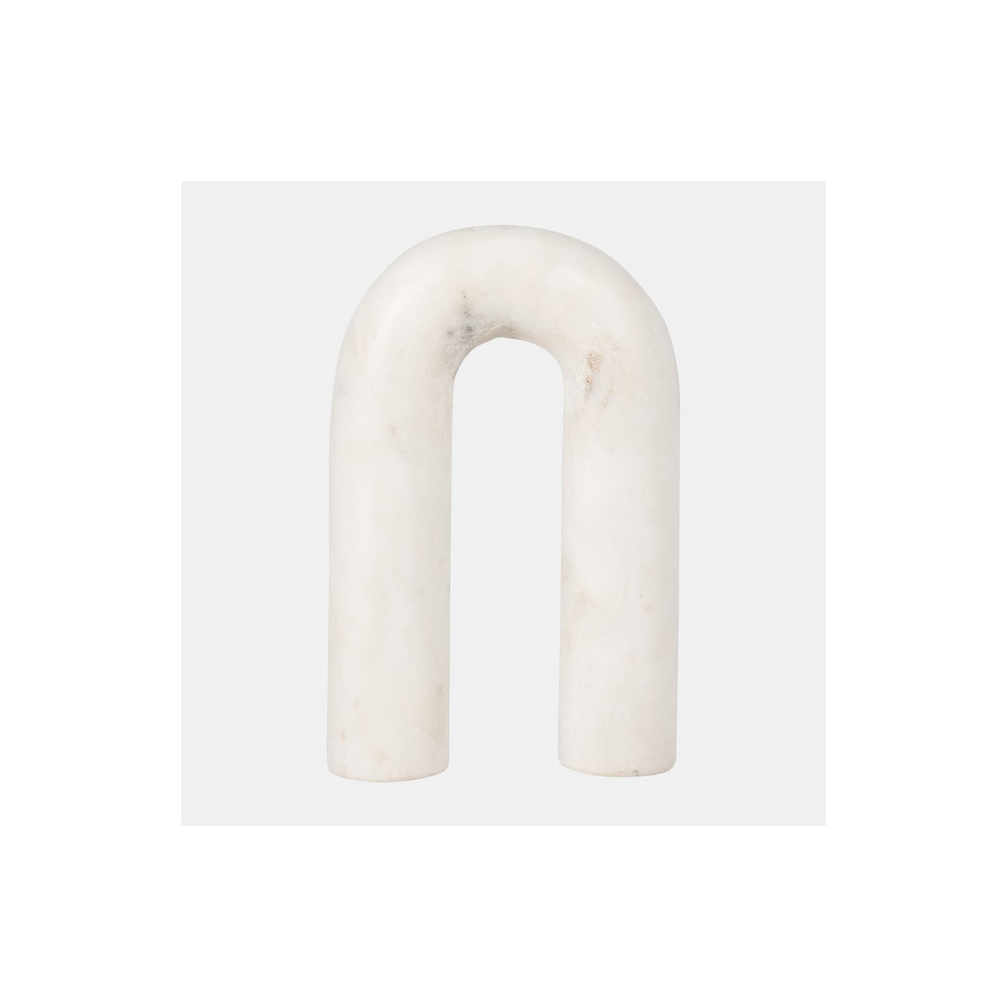 MARBLE, 8" ROUNDED HORSESHOE TABLE TOP DECO, W