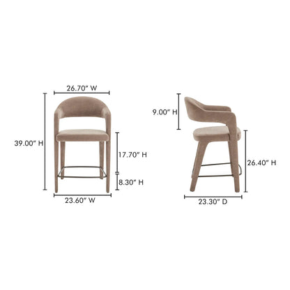 MARTENS COUNTER STOOL CAMEL
