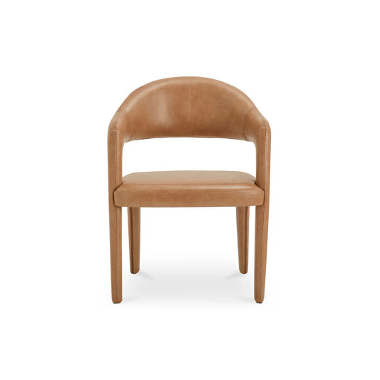 MARTENS DINING CHAIR BROWN LEATHER