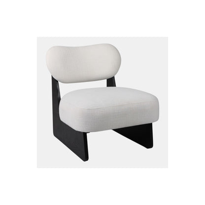 MODERN ACCENT CHAIR, WHITE/BLACK
