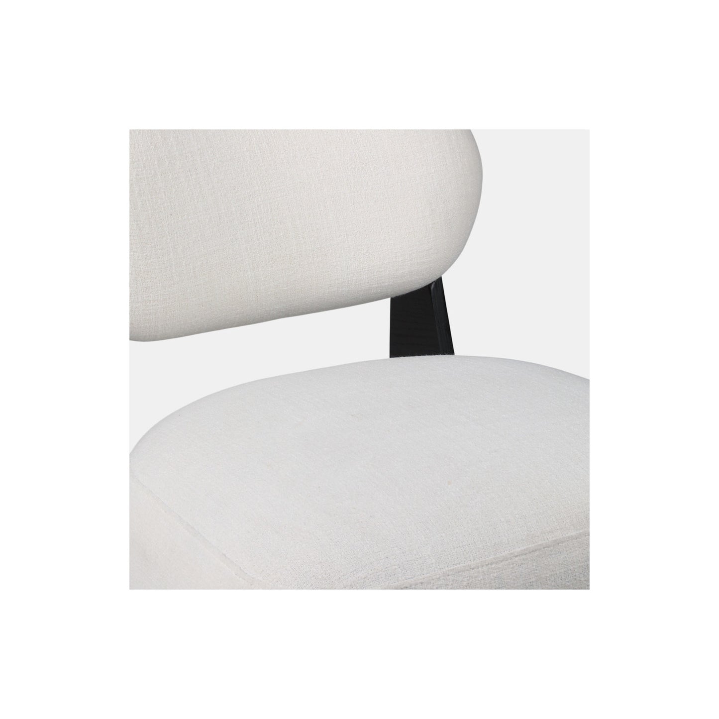 MODERN ACCENT CHAIR, WHITE/BLACK