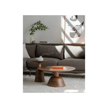 NELS COFFEE TABLE DARK BROWN