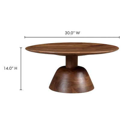 NELS COFFEE TABLE DARK BROWN