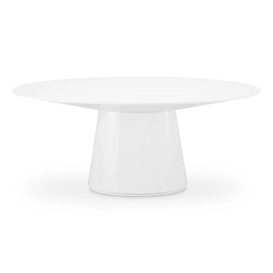 OTAGO OVAL DINING TABLE WHITE