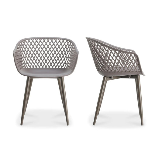 PIAZZA OUTDOOR CHAIR GREY-SET OF TWO