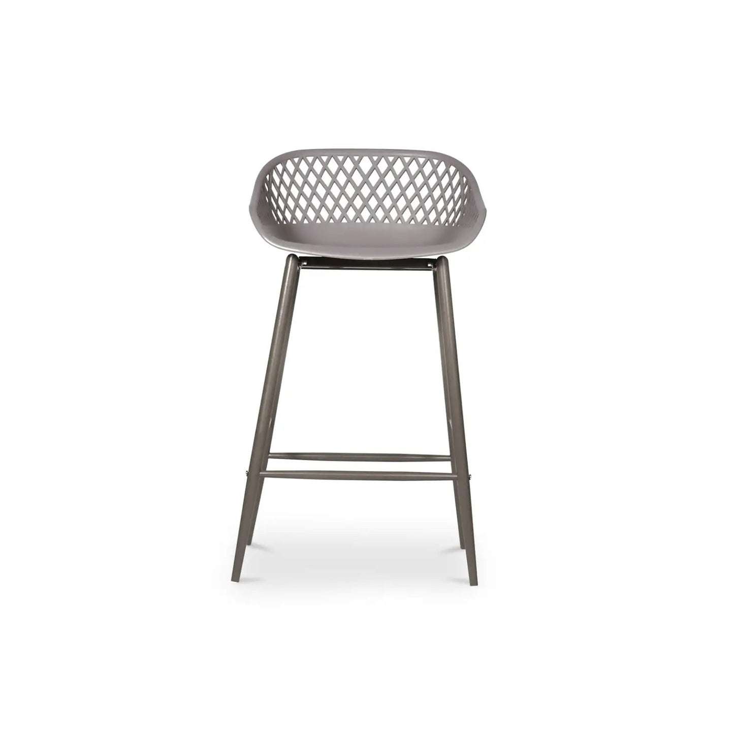 PIAZZA OUTDOOR COUNTER STOOL GREY-SET OF TWO