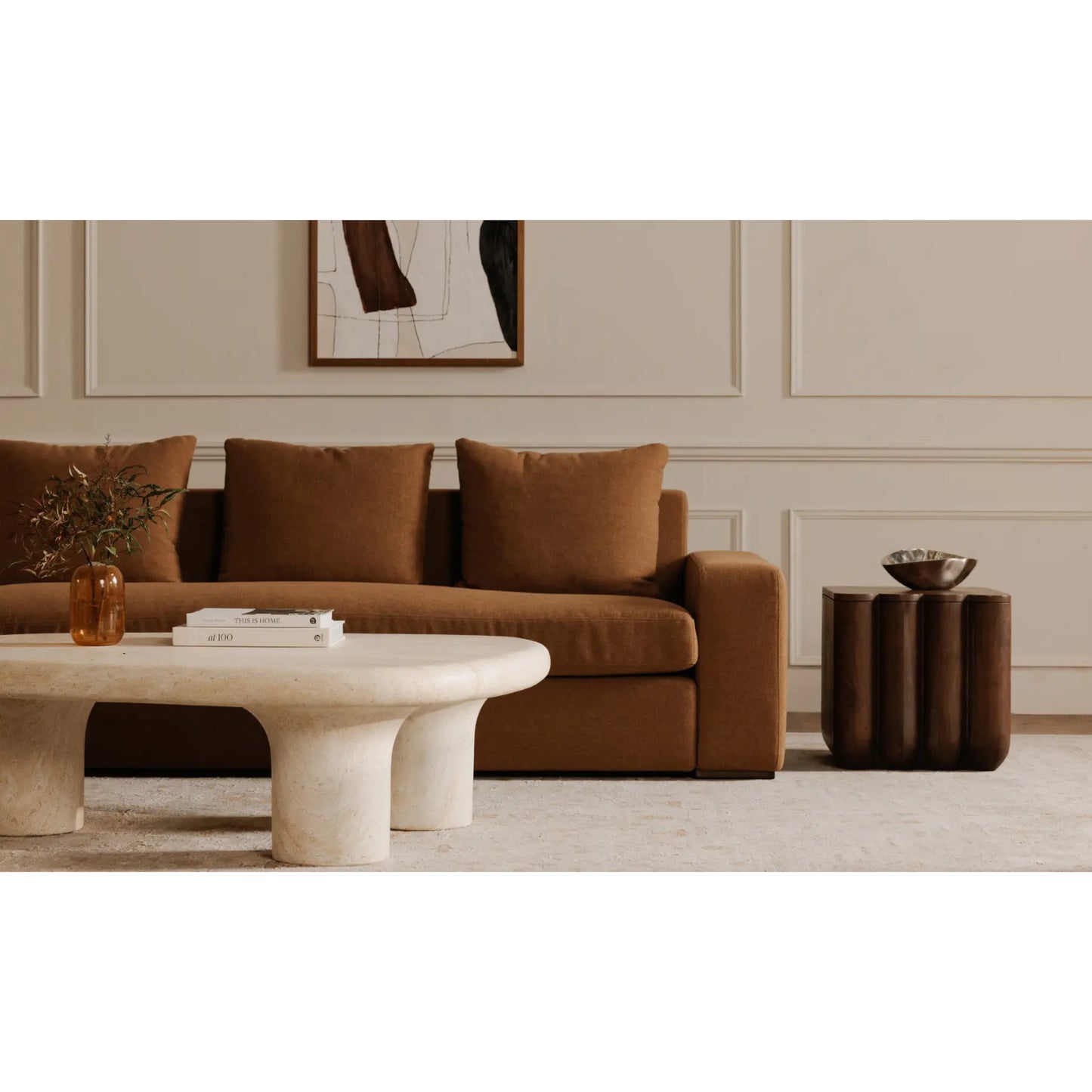 PUNYO PUNYO ACCENT TABLE ESPRESSO BROWN