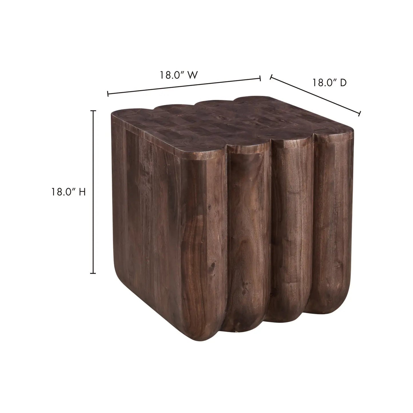 PUNYO PUNYO ACCENT TABLE ESPRESSO BROWN