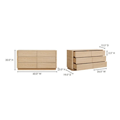 ROUND OFF DRESSER OAK