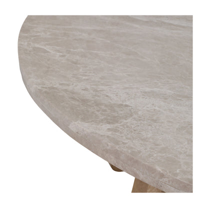 S/2 20/40" CORVUS MARBLE AND WOOD COFFEE TABLE - S