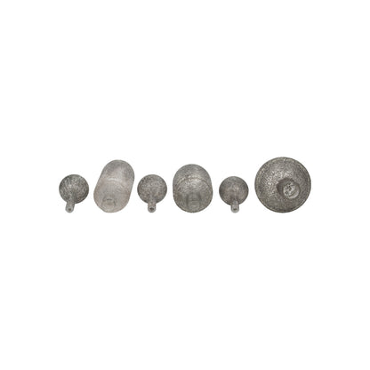 S/3 12/15/18" INGA GRAY LIDDED GLASS BOTTLES