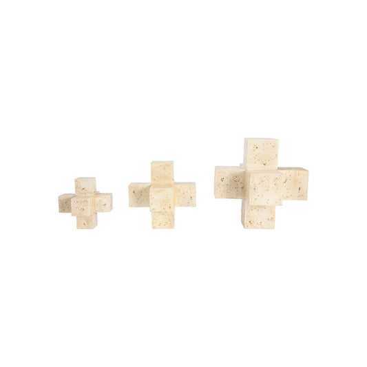 S/3 6/8/10" KOYO JACK OBJECTS, NATURAL