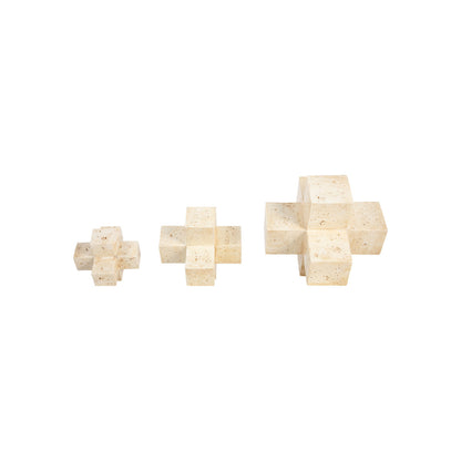 S/3 6/8/10" KOYO JACK OBJECTS, NATURAL