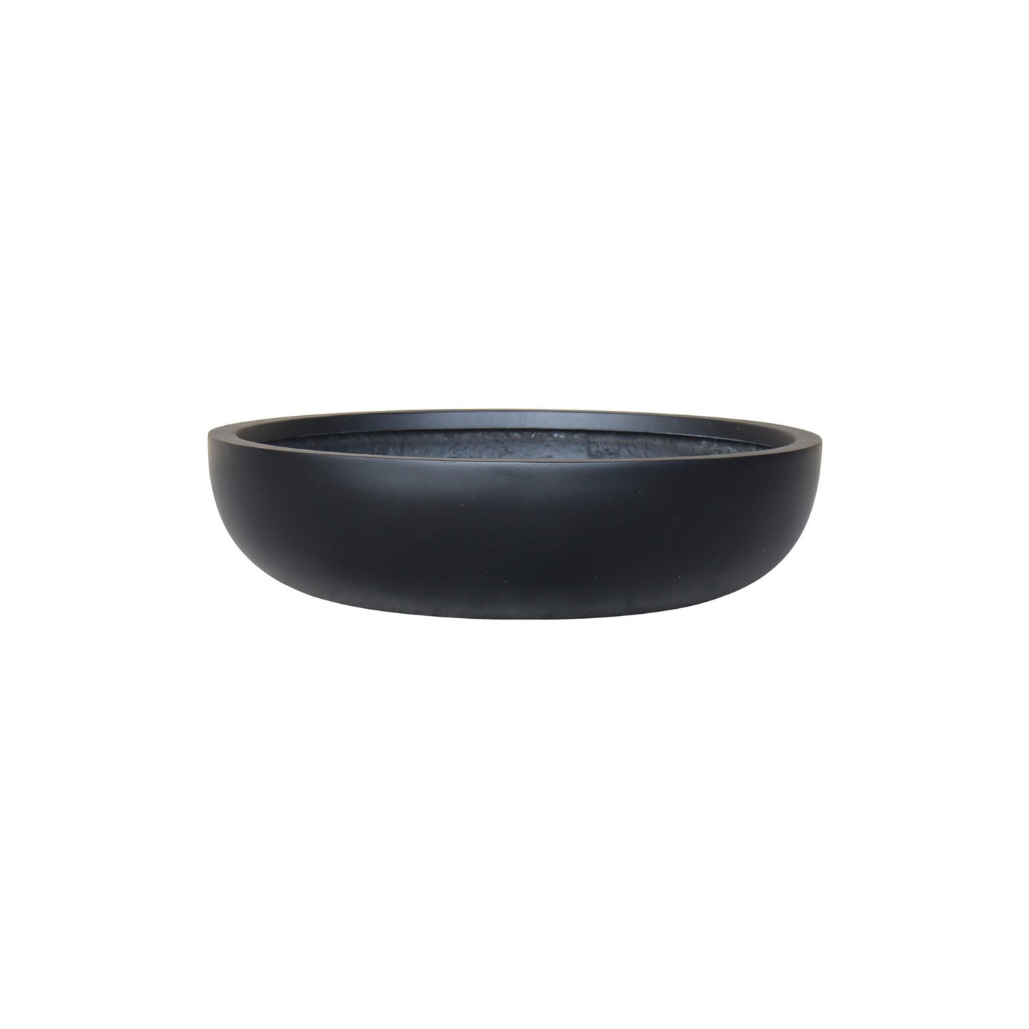 S/3 13/17/21" LOW BOWL PLANTERS, BLACK