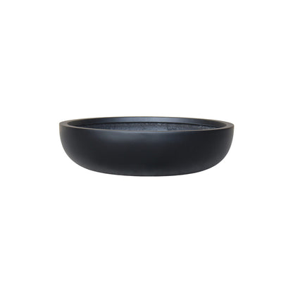 S/3 13/17/21" LOW BOWL PLANTERS, BLACK