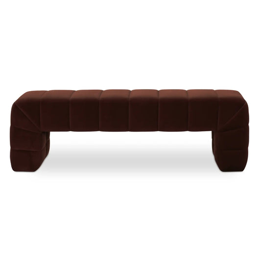 VERITY BENCH WARM BROWN
