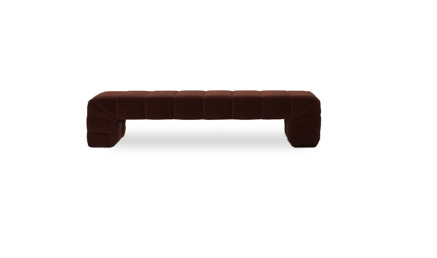 VERITY BENCH WARM BROWN