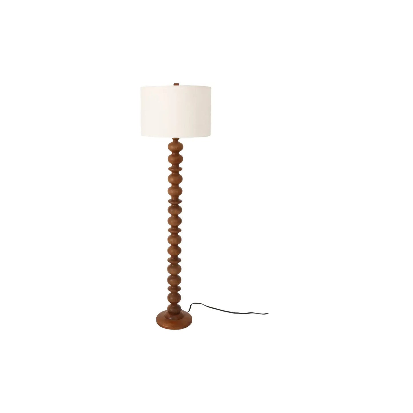 GWEN FLOOR LAMP HONEY BROWN