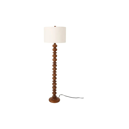 GWEN FLOOR LAMP HONEY BROWN