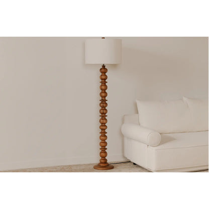 GWEN FLOOR LAMP HONEY BROWN