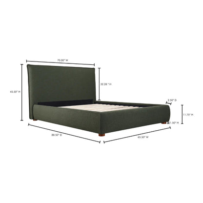LUZON QUEEN BED DEEP FOREST