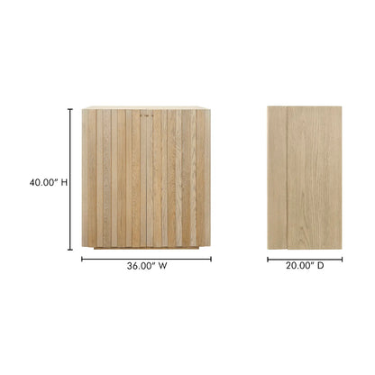 VERMENTINO BAR CABINET OAK